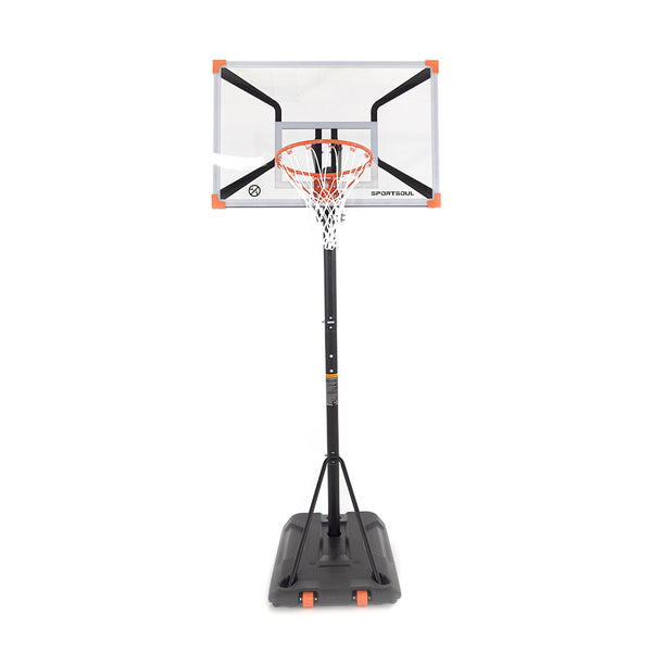 Lifetime Portable Adjustable Basketball Backboard, Hoop & Net System w/  Breakaway Rim, 50-in